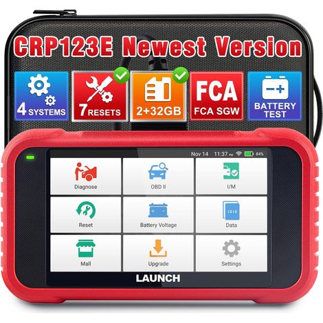 Valise Diagnostic Auto CRP123E V2.0 Elite 4 Système ABS SRS Transmission Moteur 7 Réinitialisation Huile/SAS/Frein/BMS/DPF Purge de l'ABS, Adaptation de l'accélérateur aggiornamento a Vita (1/5)