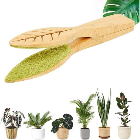pinces de nettoyage de feuilles, pinces de nettoyage de feuilles pour plantes d'intérieur, nettoyeur de peluches pour feuilles de plantes, pinces de nettoyage en forme de feuille (1/5)