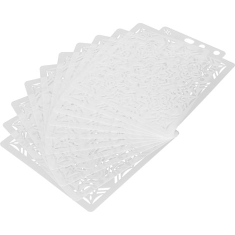 10 pochoirs de mandala réutilisables pour la peinture et le dessin, à utiliser soi-même. (1/5)