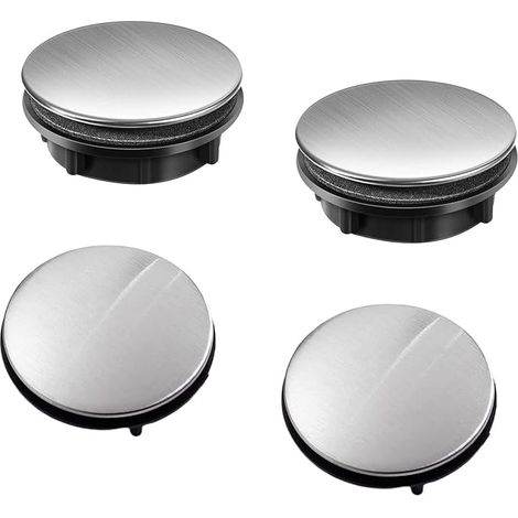 Set mit 4 Edelstahl-Küchenarmatur-Abdecklöchern, Spülbecken-Abdecklöcher für Küchenspülen (1/5)