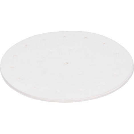 100 piezas de papel absorbente de aceite redondo para barbacoa para sartén (18 cm) (1/5)