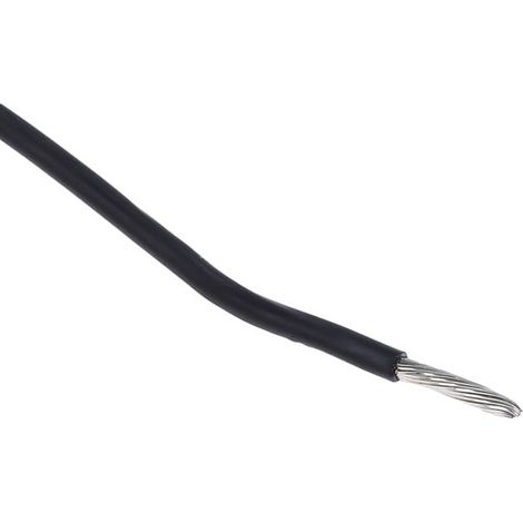 Section de câble 1,5 (awg 16) H07V2-K style 1015 Noir