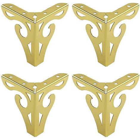 4 Pieces Gold Table Legs 10cm European Style Iron Furniture Legs (1/5)