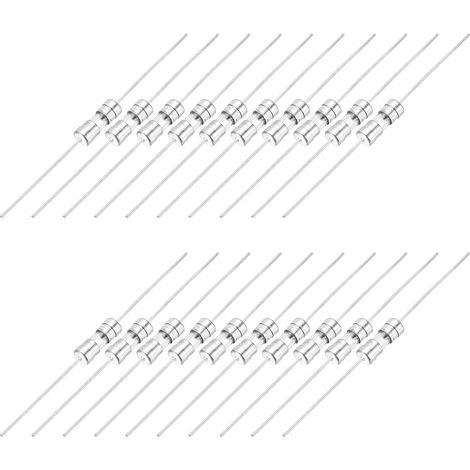 25pcs Fusibles En Tube De Verre, Avec Fil De 3.6 x 10 mm 1A 250V Pour Remplacer Ou Réparer De Nombreux Appareils Électroniques Domestiques (F 1A) (1/5)