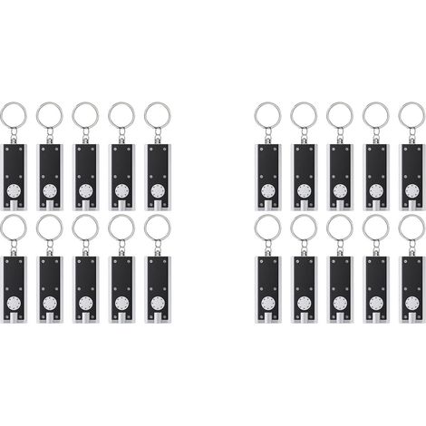 Paquet de 20 Mini Lampes Poche Porte-Clés LED 12 Lumens, Torche (1/5)