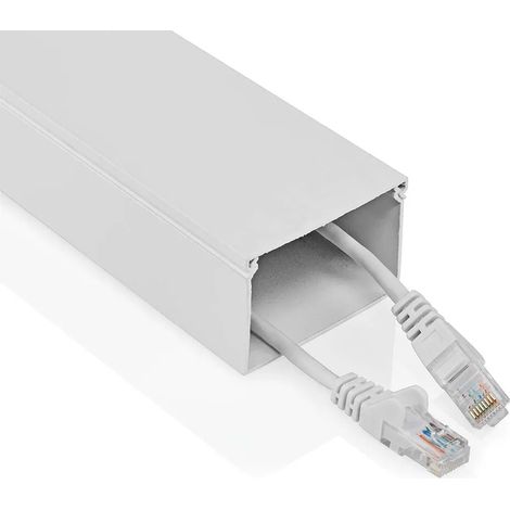 Nedis Gestión de cables blanco 115 cm aluminio