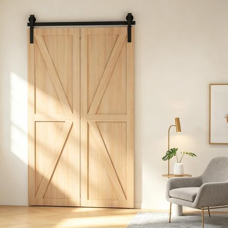 Système porte coulissante – Pliable, 2 portes (1/5)