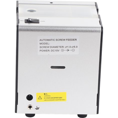 Verstellbarer automatischer Schraubenspender, selbstschneidender Schraubenförderer 100–240 V, EU-Stecker, elektrische Schraubenzuführmaschine (1/5)