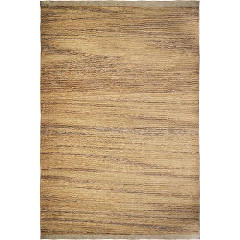 Tapis Quima Beige Style Colonial en Laine - Beige sable clair et doux (1/5)