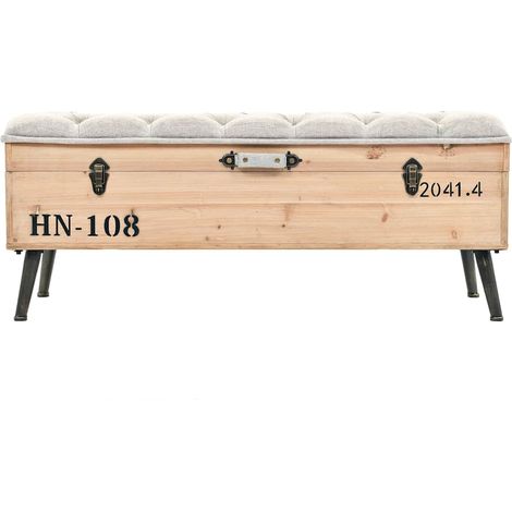 Maison Exclusive - Sitzbank mit Stauraum 110 cm Massivholz Tanne