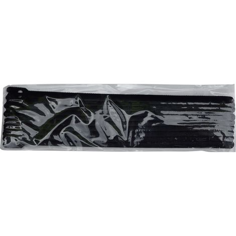 TRU COMPONENTS 801-330-Bag Klettkabelbinder zum Bündeln Haft- und Flauschteil Schwarz 10 St. (1/4)