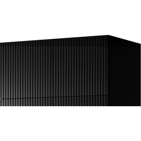 Cama-mueble PAFOS mueble de almacenamiento negro 90x55,5 cm