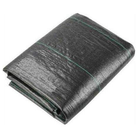 QORVA-Toile de paillage 160 g/m² – Anti-mauvaises herbes 2m x 10m – Résistante aux déchirures et perméable – Protection UV
