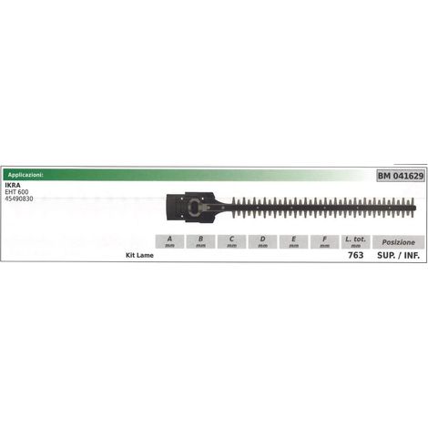 KIT Lama inferiore / superiore IKRA tagliasiepe EHT 600 041629
