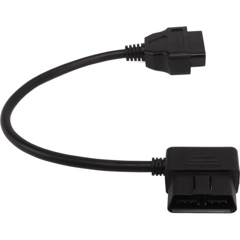 Câble adaptateur OBD2 flexible et stable, connexion 16 broches mâle vers femelle, câble d'extension pour voiture (1/5)