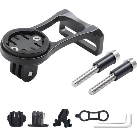 Supporto per bici per Garmin Edge, supporto combinato per manubrio della bicicletta in lega di alluminio per Garmin Edge GoPro (200 500 510 520 800 810 820 1000 1030 Touring) (1/4)