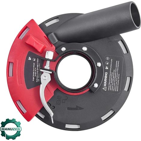 Manuzen - Carter d’aspiration pour meuleuse 125 mm avec disque diamant — Carter 100–125 mm + disque 125 mm (1/5)