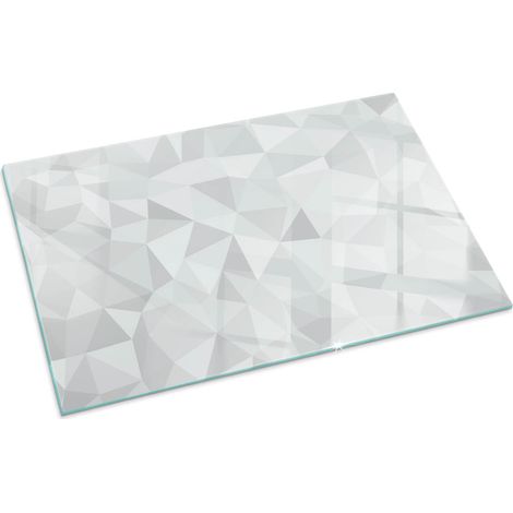 Piastra Protettiva In Vetro Con Grafica Decorativa Per Camino O Stufa Ideale Per Interni Moderni Motivo geometrico astratto 100x70 cm (1/5)