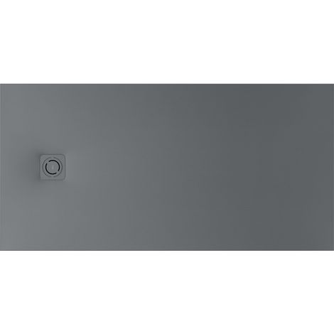 Receveur de douche extra plat en Stonex® Terran-N+Grille Twist - 1200x900mm - Gris Ardoise (1/2)