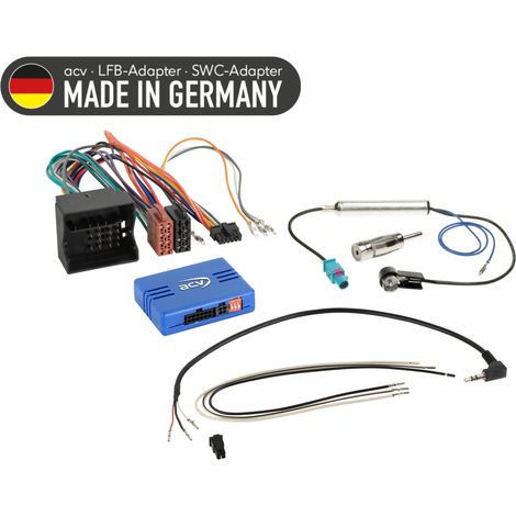 Audi/Seat/Skoda/VW Quadlock Fakra Lenkradadapter DIN/ISO/Mehrpolig