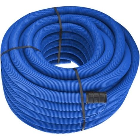 TUBO POLIETILENE CORRUGATO DOPPIA PARETE BLU Diam. 63 - Metri 50