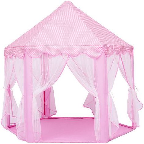 Tente de Jeu - Diamètre 140 cm - Pour Intérieur et Extérieur - Jusqu'à 3 Enfants - Rose (1/5)