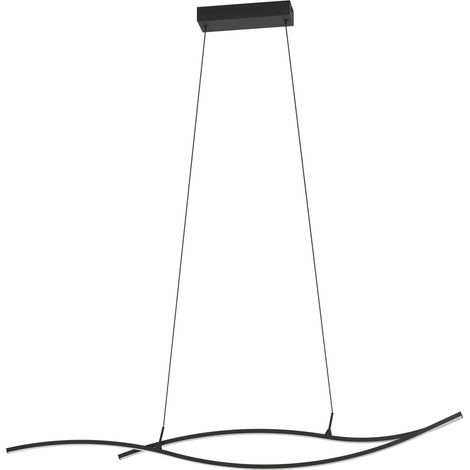 Lampe suspendue LED Chic Grisolia 115 cm - noir - 901207