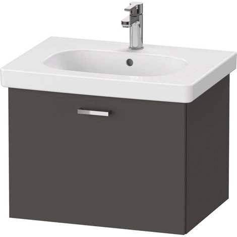 Duravit XBase meuble sous-lavabo mural L:60 cm avec 1 tiroir, (1/3)
