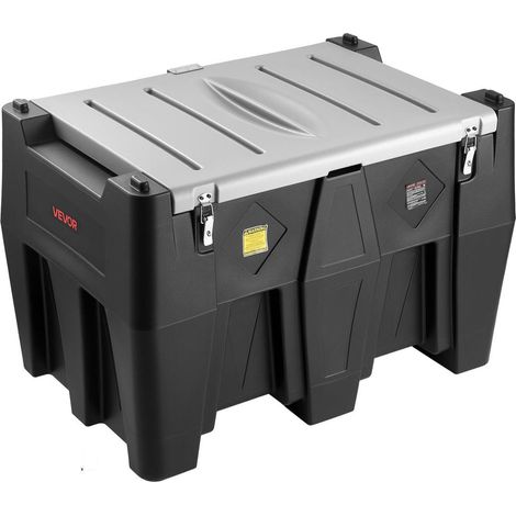 Cuve Diesel Portable Réservoir de Transfert Carburant 484,5 L Pompe 12 V 38 L/min Tuyau 4 m PE Noir (1/5)