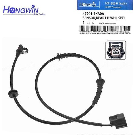 Capteur de vitesse de roue ABS avant et arrière gauche et droit pour Nissan Juke 1.5 1.6 2011-2017 47900-1KA0A 47901-1KA0A 47910-1KA0A (arrière gauche) (1/5)