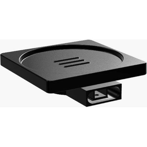 Colombo Design Miniq porta sapone a parete nero opaco resina nero codice prod: B50010NM-RNE