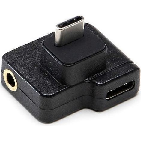Für OSMO Action Mikrofon 3,5-mm-/USB-C-Adapter Audio Externe Mikrofonhalterung (1/5)
