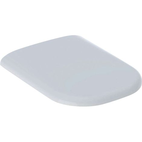 Geberit Smyle WC-Sitz Duroplast – weiß – Befestigung von oben – Scharniere Messing verchromt – ohne Softclose – Abmessungen 355 x 450 mm (1/3)