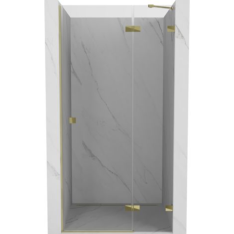 Mexen Lunar porte de douche pivotante droite 105 cm, transparent, doré - 834-105-000-50-00-P (1/5)