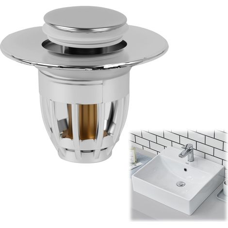 Universal replacement stainless steel sink plug for kitchen and bathroom sinks and washbasins – Includes two O-rings for a better seal (1/5)