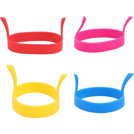 4pcs silicone oeuf anneau omelette moule antiadhésif oeuf anneau moule omelette crêpe anneau (1/3)