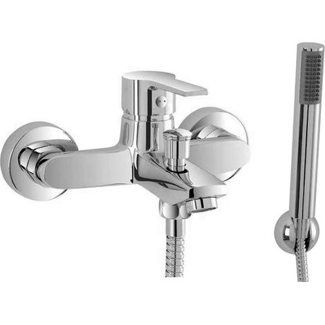 Miscelatore per vasca da bagno cromato con duplex e doccetta Prima (1/2)