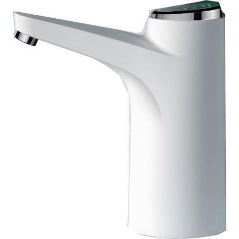 Pompe à bouteille d'eau, distributeur d'eau électrique, chargement USB, automatique, pompe à eau potable, pompe de 5 gallons pour la maison, le camping, le bureau, la cuisine, l'école avec,Blanc tuyau (1/5)