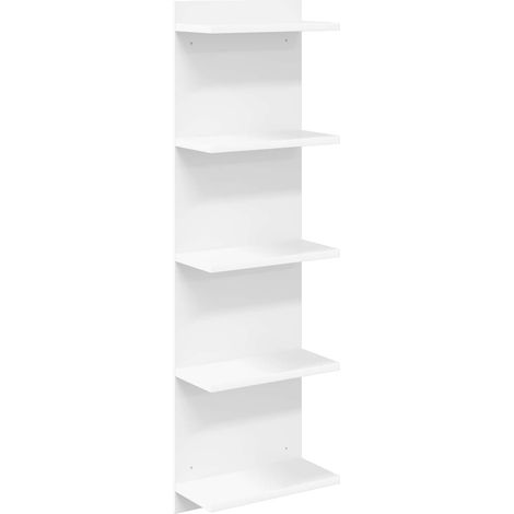 Scaffale da parete Bianco 30 x 15 x 100 cm Legno ingegnerizzato vidaXL (1/5)
