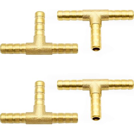 4 tes tipo pagoda de 10 mm de diámetro para tuberías, ideales para materiales de construcción y reformas del hogar. (1/3)