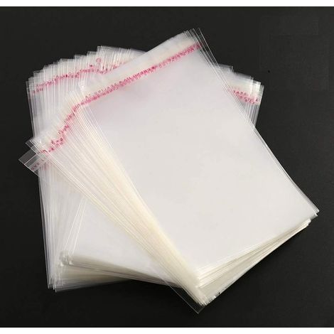 400 Stück transparente OPP-Beutel mit Selbstklebeverschluss für Kekse, Süßigkeiten, Perlen, Schmuck, Geschenke (9 x 13 cm) (1/5)