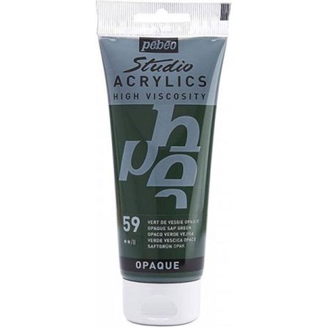 Peinture Acrylique - Pébéo - Studio - Vert de Vessie - 100 ml - Satiné (1/2)