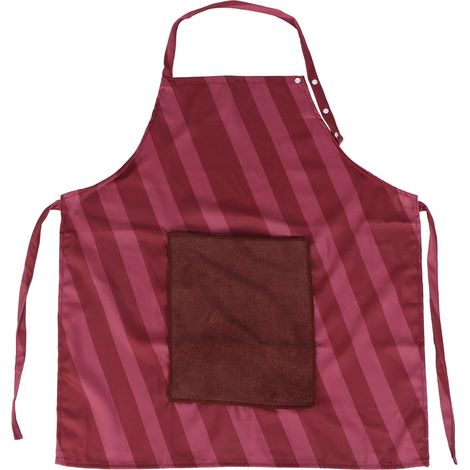 Tablier de cuisine imperméable anti-taches rouge vin avec poche, tablier professionnel pour restaurant et ménage. (1/5)