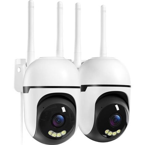 2K Caméra Surveillance WiFi Extérieure, Suivi Auto 360° Caméra IP Compatible avec 2.4Ghz/5Ghz, Vision Nocturne Couleur, Détection Humaine, Audio Bidirectionnel, Enregistrement 24H (1/5)