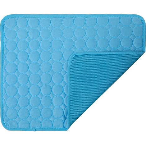 Tapis Rafraîchissant pour Chiens et Chats en Soie Glacée, Résistant aux Morsures, XXL 150x100 cm (Jusqu'à 65 kg), Idéal pour l'Été (1/4)