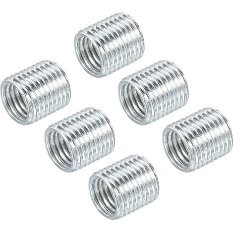 Filetage Réduction Écrous Insert M10 x 1mm Mâle à M8 x 1mm Femelle Adaptateurs 10mm Long Tuyau Raccord Conversion Manchon Réducteur, Paquet de 6 (1/5)