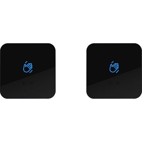 2X Installation Infrarouge Serrure de Porte Infrarouge Sans Contact Bouton de Sortie de Capteur Sans Contact Interrupteur de Sonnette de