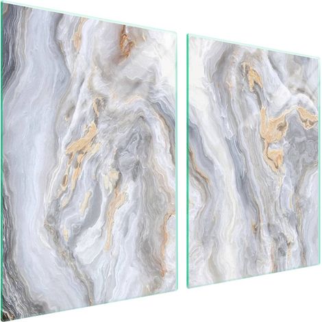 Piastra protettiva in vetro per piano cottura 2x45x52 Marmo (1/5)