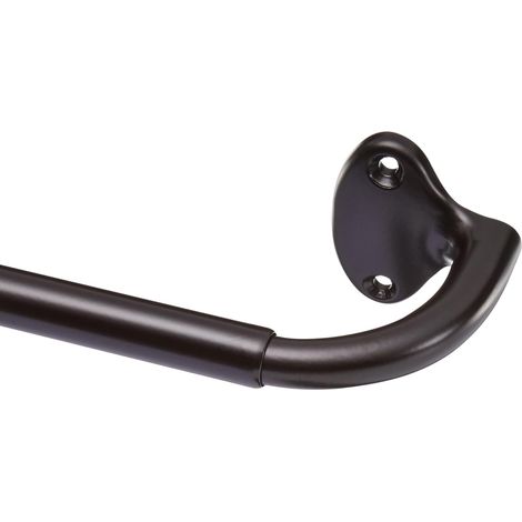 1 - Tringle à rideau - Accessoire de fenêtre - Design incurvé extensible - Blocage lumière et bruit - Intérieur maison - Bronze - 224x305cm