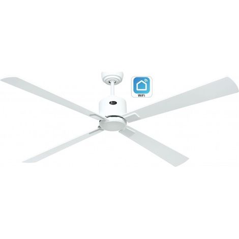 CasaFan ECO NEO III Ventilateur de plafond de 152 cm avec WiFi 943333W Blanc / Blanc et Gris clair